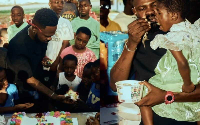 Fameye Celebrates Birthday with Children at Village of Hope in Heartwarming Gesture